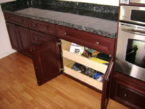 Pull-Out Shelf Cabinets Everett